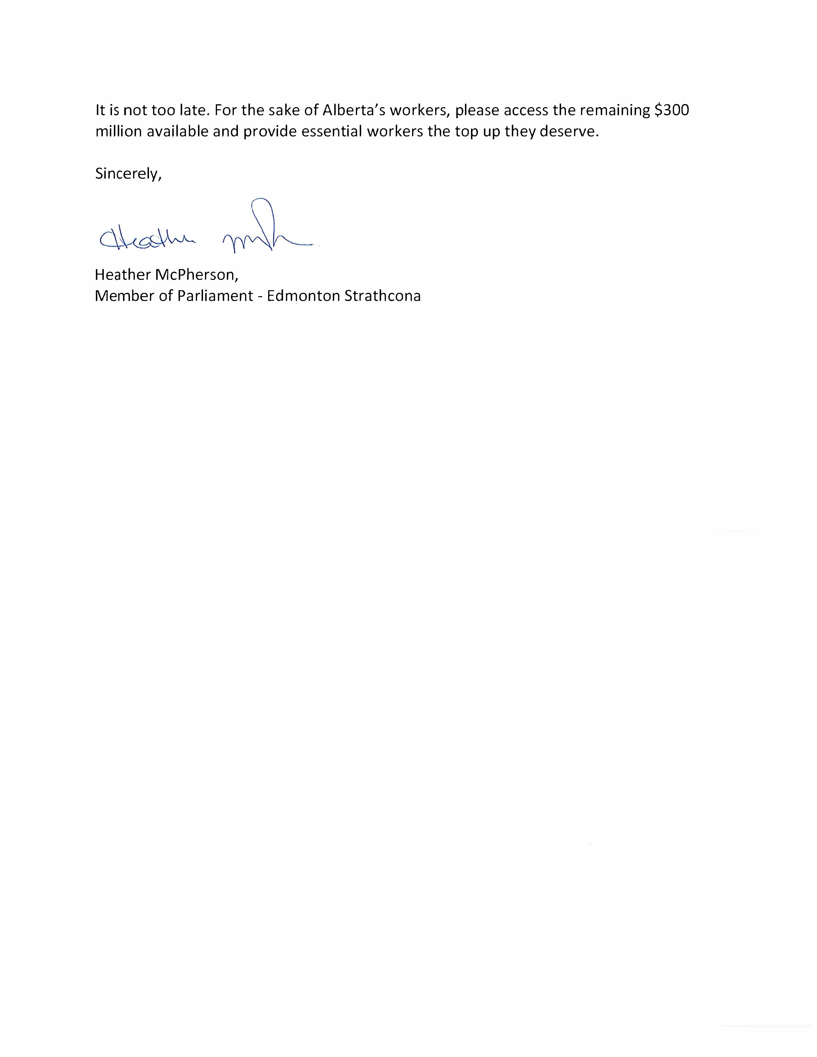 Letter to Premier Kenney Page 2